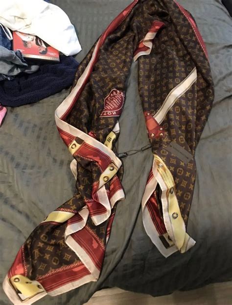 fake lv silk scarf|authentic louis vuitton scarf.